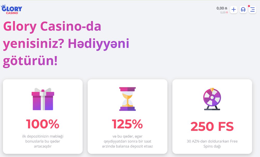 glory casino bonuses