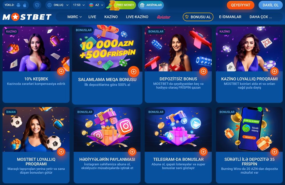 mostbet casino bonuses